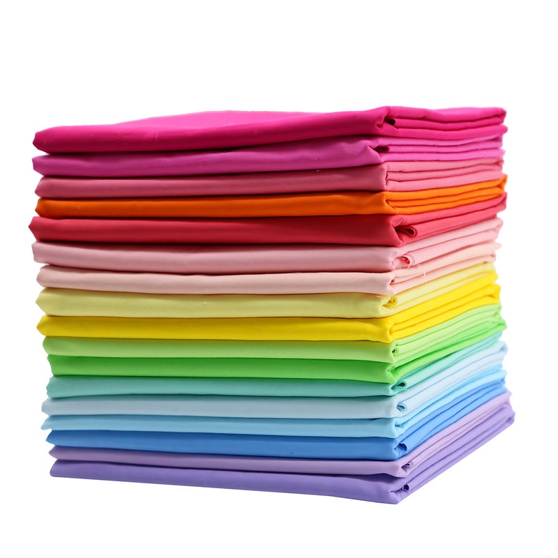 iNee Bright Solid Fat Quarters Quilting Fabric Bundles, 18 x 22 inches,(Bright Solids) - Image 3